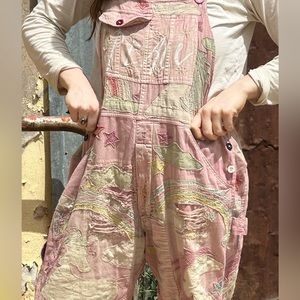 rainbow unicorn overalls! Genuine Magnolia Pearl. One size fits most